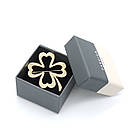 Брошка золотистиста конюшина 45х40 мм, фото 4