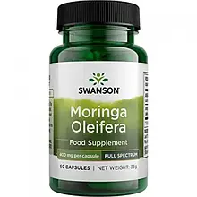 Моринга Swanson Moringa Oleifera 400 mg 60 Caps
