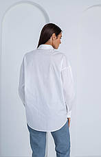 Жіноча сорочка білого кольору класичного пошиву розміри 44, 46, 48., фото 4