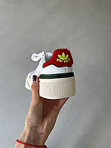 Жіночі кросівки Adidas Stan Smith Bonega White Адідас Стен Сміт Бонега білі повсякденні демісезон шкіра, фото 5