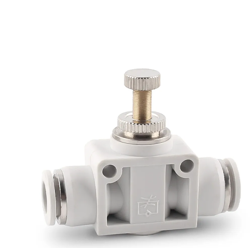 Кран винтовой, Pneumatic 6 мм, White (под шланг высокого давления ...