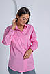 Жіноча сорочка рожевого кольору класичного пошиву розміри 44, 46, 48., фото 8