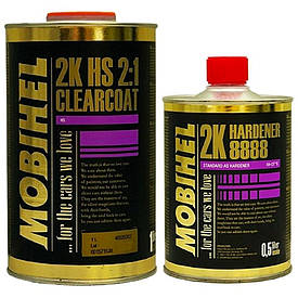 Акриловий лак прозорий Mobihel HS 2:1 Clear Coat 1,0+0,5л