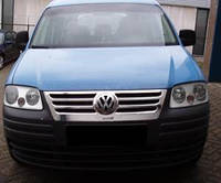 Накладка на решетку Volkswagen CADDY (03-10) (Фольксваген кадди), нерж.