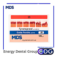 Гуттаперчевые штифты стоматологические MDS кон. 02 25
