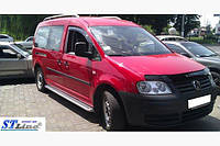 Пороги боковые Volkswagen Caddy(фольксвагкн кадди) нерж. premium