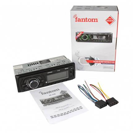 Автомагнітола Fantom FP-316 (Black/Green)/USB/SD//посил. кач.звука/Bluetooth 4x50W, фото 2