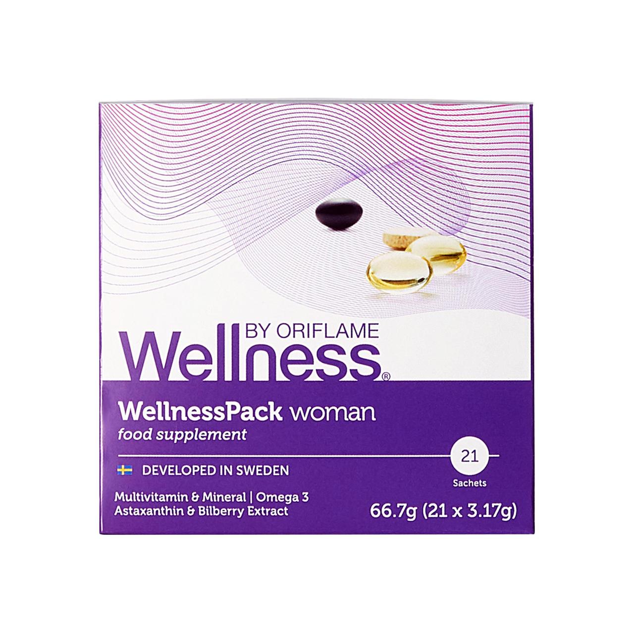 Вітаміни та мінерали для жінок Велнес Пек для жінок Орифлейм Wellness Pack