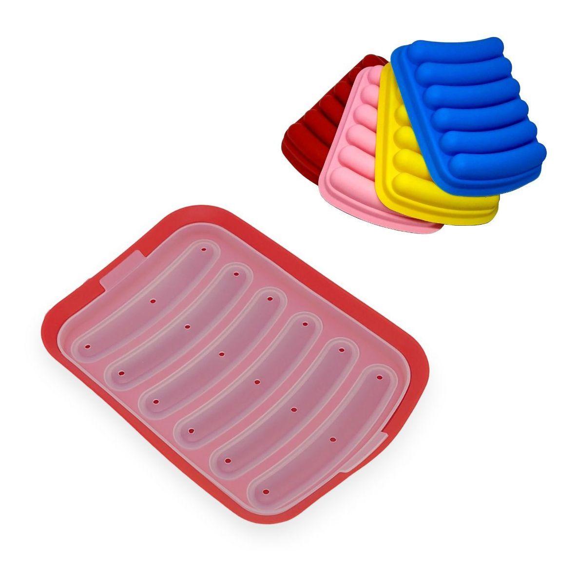 Силіконова форма для сосисок A-Plus BM-175 червона