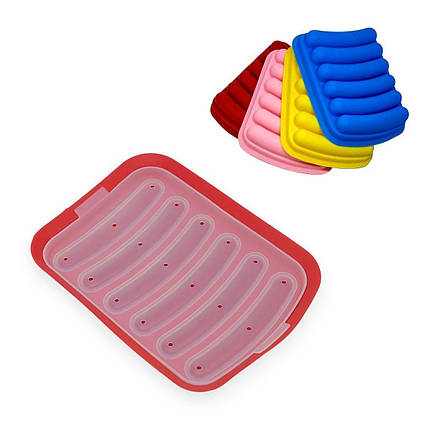 Силіконова форма для сосисок A-Plus BM-175 червона, фото 1