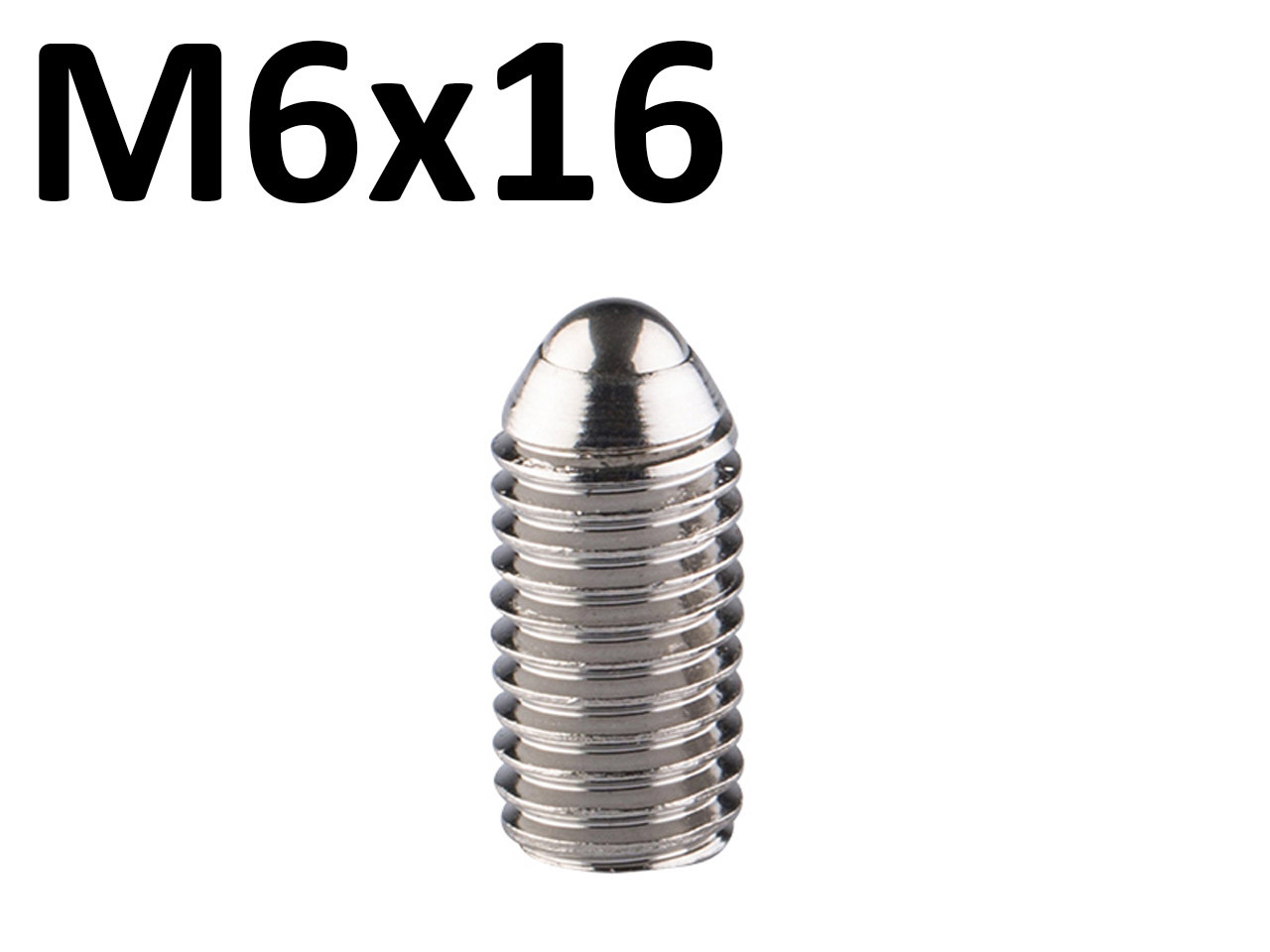 Кульковий фіксатор М6*16*3.5 плунжер з нержавіючої сталі