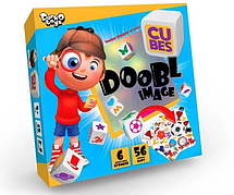 Гра настільна Danko Toys Doobl Image Cubes (укр) DBI-04-01U | настільна гра українською мовою |