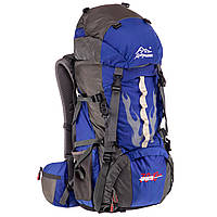 Туристический рюкзак 42+10 л каркасный DTR G70-10B Синий
