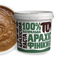 TOM Peanut Butter Арахисовая паста (1 kg, с финиками и кокосовым маслом)