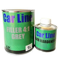 Грунт 4:1 серый CAR LINE FILLER 1.0л + 0.250л