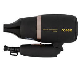 Фен ROTEX RFF156-B SpecialCare Compact (потужність 1500 Вт, 3 швидкості, 3 температурні режими, складана ручка)