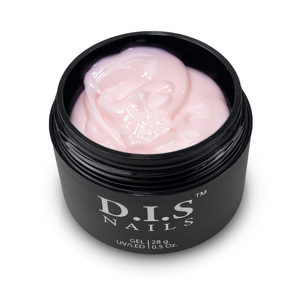 DIS 1-фазний гель D.I.S Nails HARD JELLI 02, 28 р. (як желе, молочно рожевий)