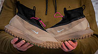 Кроссовки мужские Nike ACG Mountain Fly Gore-Tex бежевые, Найк Маунтин Флай внутри термо. код IN-1190