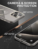 Чехол SUPCASE Unicorn Beetle Mag для iPhone 15 Pro Premium Hybrid Clear MagSafe (Gray), фото 4