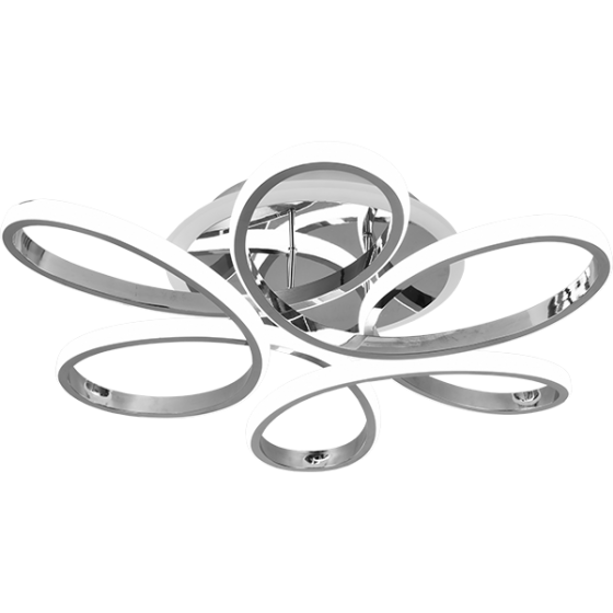 Люстра світлодіодна з пультом VOLNA 110 W 3R хром