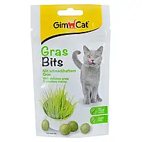 Лакомство для кошек GimCat Gras Bits 40 г (трава)