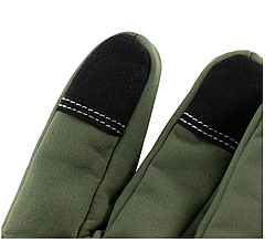 Тактичні зимові рукавички Soft Shell, теплі рукавички для полювання, риболовлі та туризму, олива/черні/койот, M-XL, фото 4