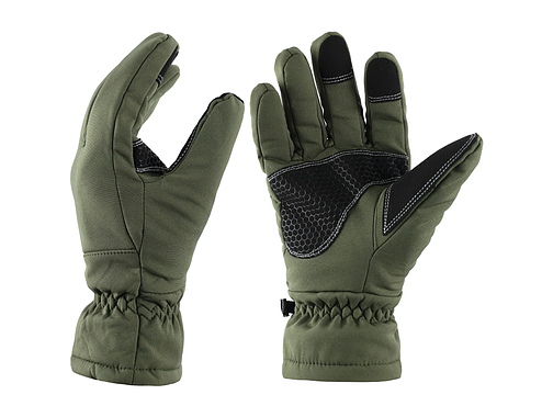 Тактичні зимові рукавички Soft Shell, теплі рукавички для полювання, риболовлі та туризму, олива/черні/койот, M-XL, фото 1