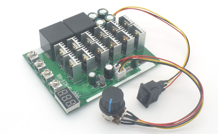 Pwm, ШІМ-монітор обертів двигуна постійного струму 10-55V 60/100А реверс, з вбудованою індикацією