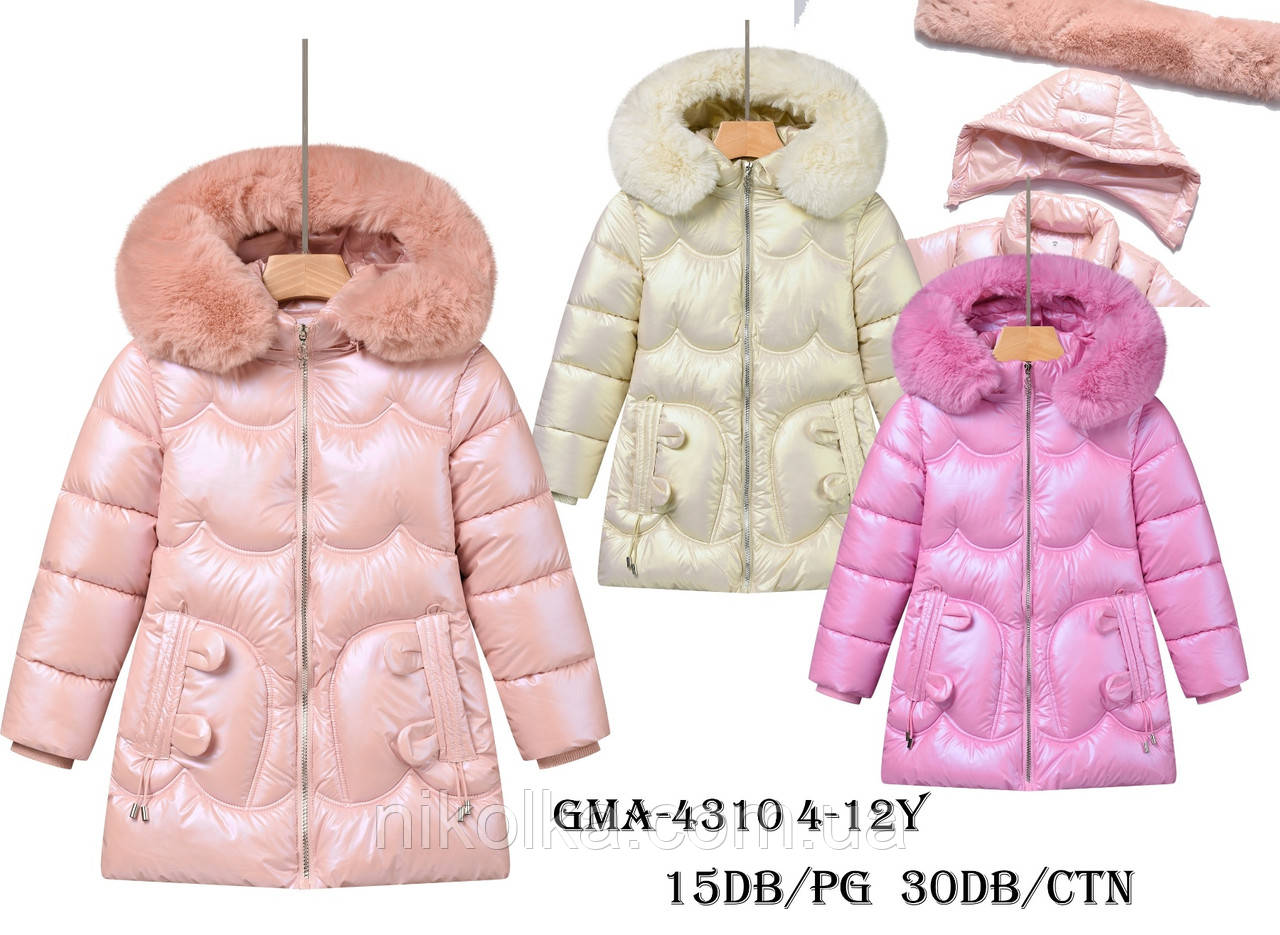 Утеплена куртка для дівчаток оптом, Glo-story, 4-12 рр., арт. GMA-4310, фото 1