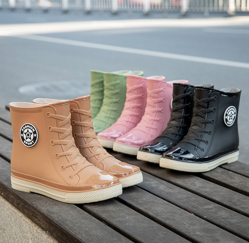 Жіночі гумові черевики кеди, утеплені, 36-40