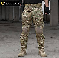 ТАКТИЧЕСКИЕ ВОЕННЫЕ ШТАНЦЫ IDOGEAR 3G Combat Pants Multicam мультикам с наколенниками