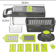 Многофункциональная овощерезка-шинковка терка для овощей и фруктов 12 в 1 Veggie Cutter