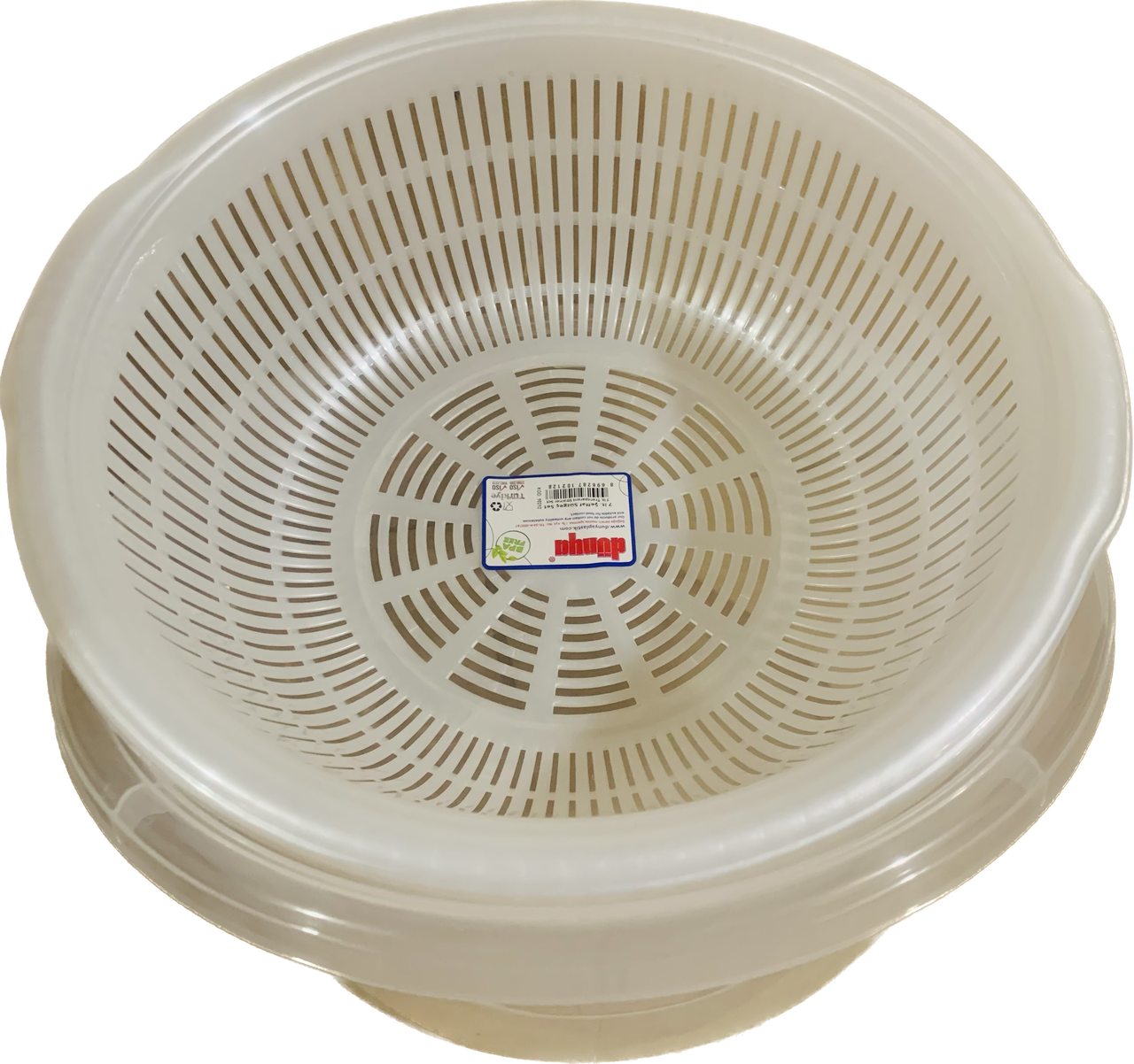 Друшляк круглий з мискою прозорий 7 л, фото 1