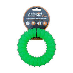 AnimAll (ЄнімАлл) Fun Dog — Іграшка для собак кільце із шипами, 12 см зелений