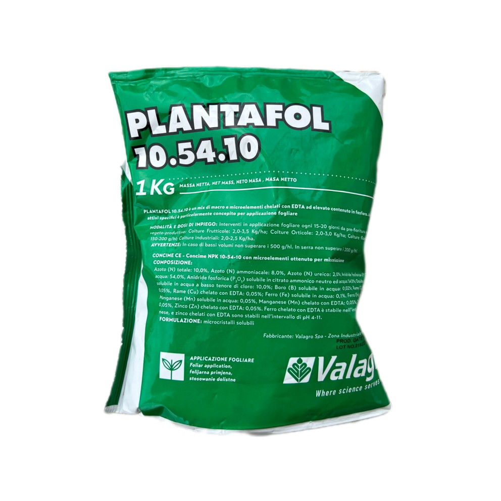 Плантафол 10-54-10 (Plantafol 10-54-10) 1кг Valagro