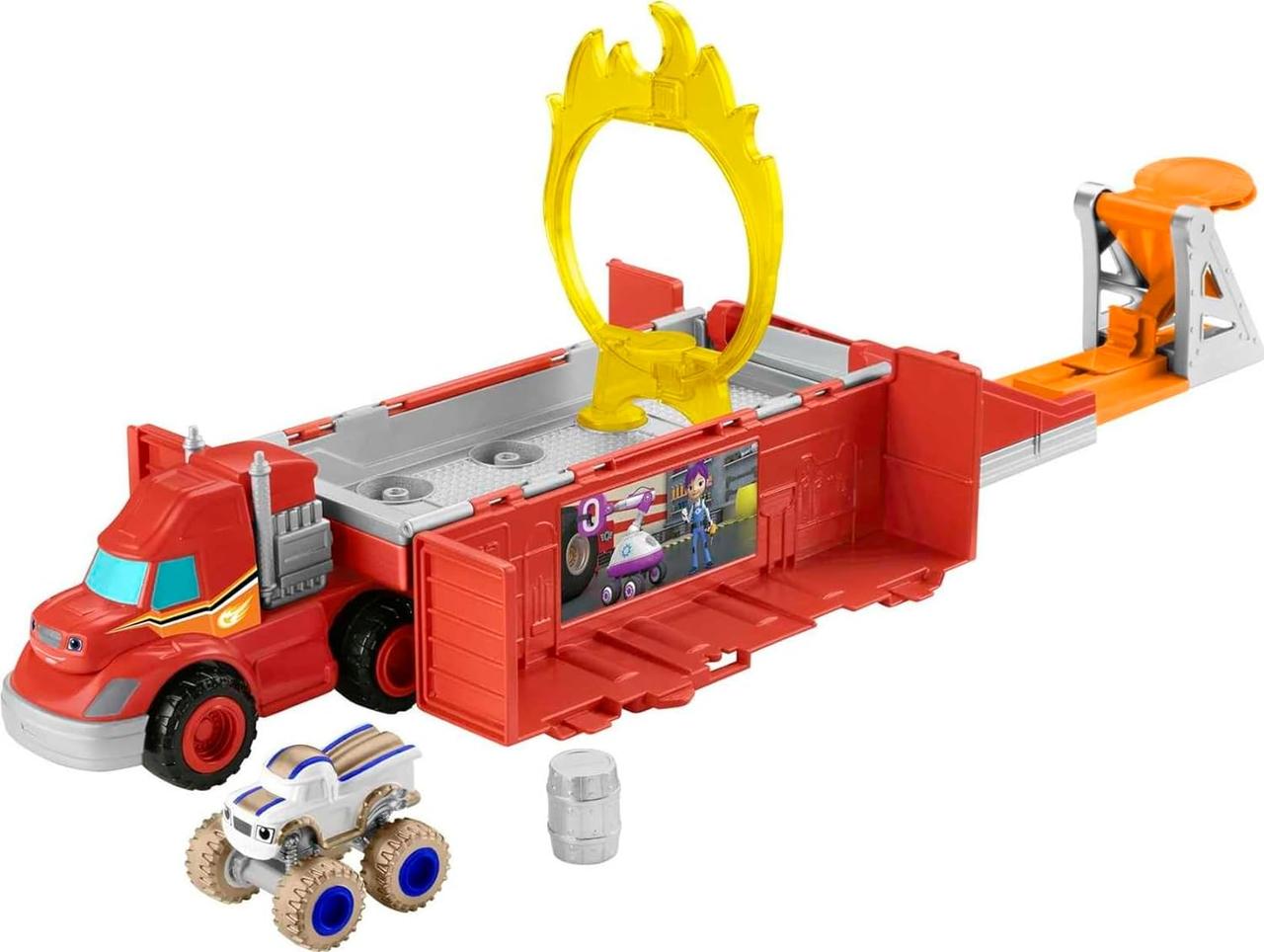 Автовоз-трейлер та трек 2 в 1 Fisher-Price Blaze and Monster Machines Вспиш та чудо-машинки GYD04