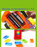 Паравозик-Доміно Domino train іграшка для хлопчиків з автоматична викладка доміно, фото 5