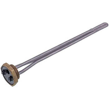 Тен для чавунних батарей Kawai 1000W (нержавіюча сталь) L=335mm D різьблення = 1 1/4'' (різьба ліва)