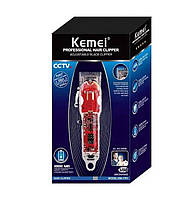 Машинка для стриження Kemei Km-1761 (4 насадки, USB-кабель, дисплей), фото 3