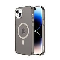 Чехол для iPhone 15 с магнитом VOKAMO Glacier Черный Матовый (NVK010796)