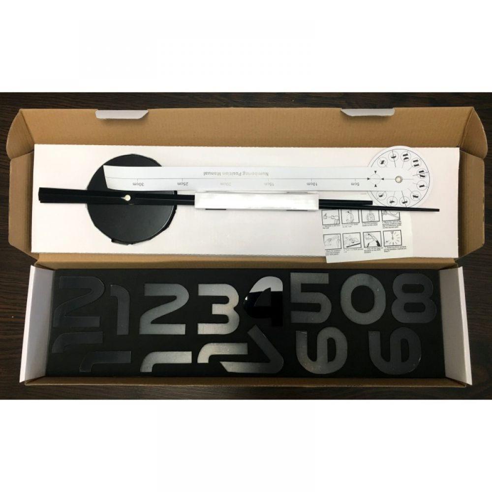Часы настенные 3D "DIY CLOCK" черные от 50 до 70см (ZH521-B) - фото 6 - id-p1969375161