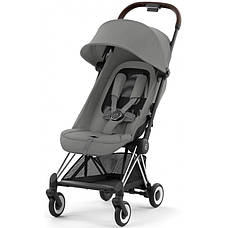 Коляска прогулянкова Cybex Coya Mirage Grey шасі Chrome Dark Brown, фото 4