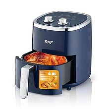 Аерогриль мультипіч аерофритюрниця RAF R.5006В електрична для дому 1200W 4,8 л White/Біла