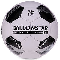 Мяч футбольный размер 5 HYBRID BALLONSTAR FB-3132 белый-черный