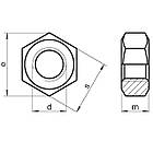 DIN 934, ГОСТ 5915-70 Гайки шестигранні 6.0 БЖ, фото 2