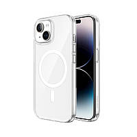 Защитный чехол для iPhone 15 Plus VOKAMO Прозрачный с магнитным кольцом (NVK010805)