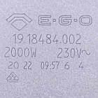 Beko 162200012 Конфорка EGO 2000W D=180mm 18.18484.002 для електроплити, фото 5