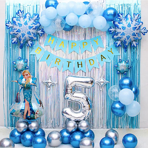 Фотозона з кульок Холодне Серце Frozen (58 кульок) | Для дівчинки