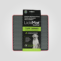 Лизальный коврик антистресс для собак LickiMat Soother Tuff Red, твердое основание