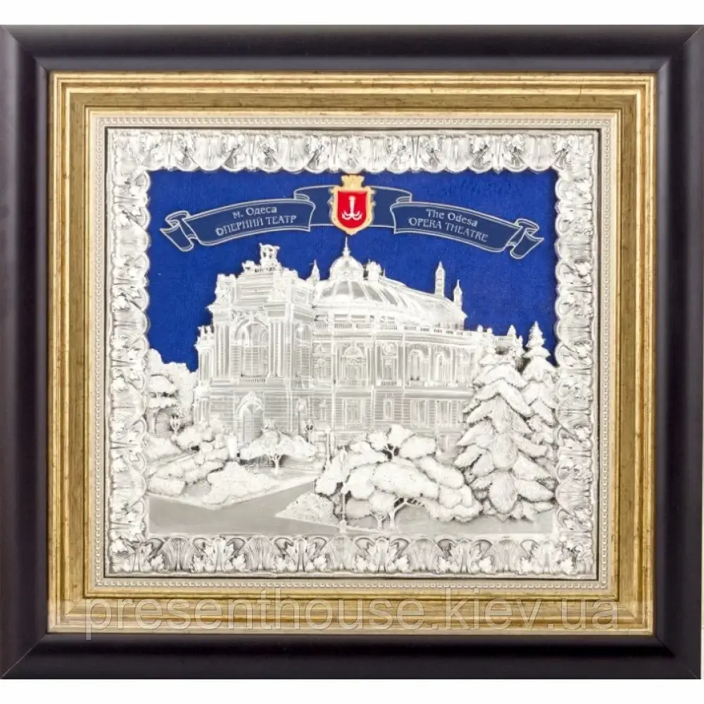 Оригінальний подарунок колаж 'Оперний Театр в Одесі' 335х360мм, фото 1